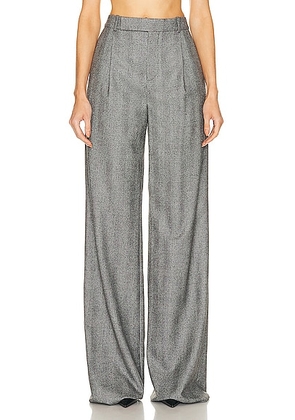 Saint Laurent Wide Leg Pant in Noir Craie - Grey. Size 34 (also in ).