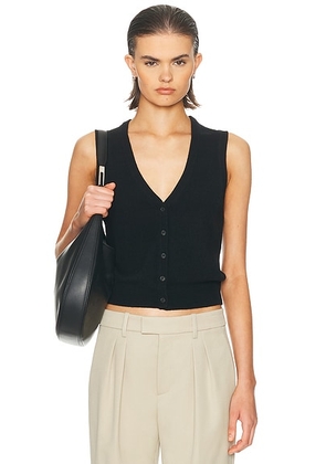 NILI LOTAN Porter Sweater Vest in Black - Black. Size L (also in ).