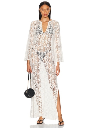 NILI LOTAN Della Dress in Ivory - Ivory. Size L (also in ).