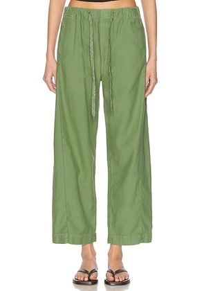 MOTHER The Drawn Half-pipe Ankle in Sir  Yes Sir! - Green. Size 28 (also in 27, 29, 30).