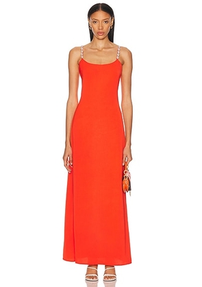 La Porte Melrose Maxi Dress in Tangerine - Orange. Size S (also in M, XS).