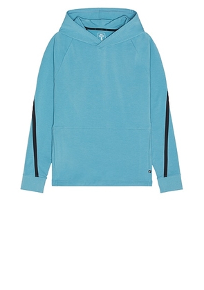On Studio Hoodie in Niagara - Blue. Size L (also in M, S, XL/1X).