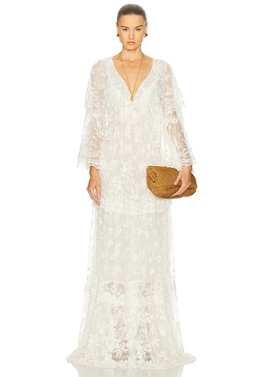 LoveShackFancy Roylan Dress in White - White. Size XS (also in S).