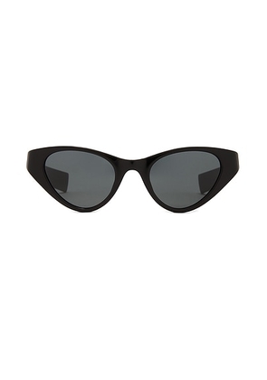 Saint Laurent Cat Eye Sunglasses in Black - Black. Size all.