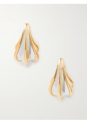 Bottega Veneta - Gold-plated And Silver Earrings - One size