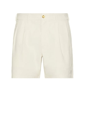 Malbon Golf Classic Pleated Short in Sand - Cream. Size 38 (also in ).