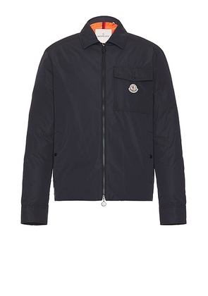 Moncler Vigeon Shirt Jacket in English Blue - Navy. Size 1 (also in ).