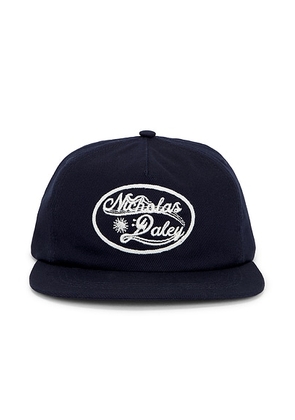 Nicholas Daley Records Cap in Navy - Blue. Size all.