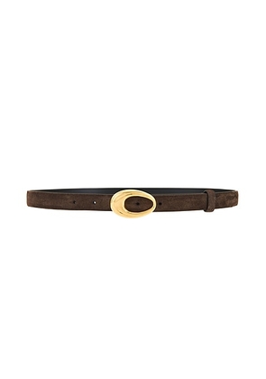 KHAITE Olivia 20mm Belt in Umber - Brown. Size 90 (also in 80).