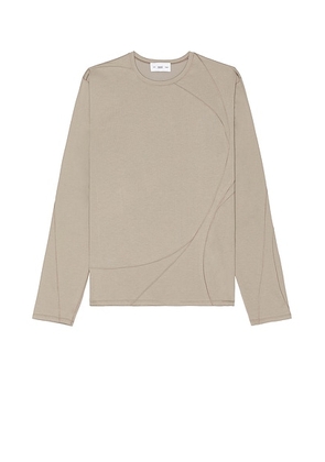 POST ARCHIVE FACTION (PAF) 7.0 Long Sleeve Center in Warm Grey - Grey. Size L (also in XL).