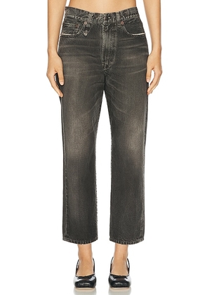 R13 Boyfriend Leg Relaxed Leg in Mud Grey - Grey. Size 30 (also in ).