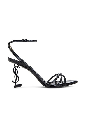 Saint Laurent Opyum Sandal in Noir - Black. Size 36 (also in 38, 39, 39.5, 40).