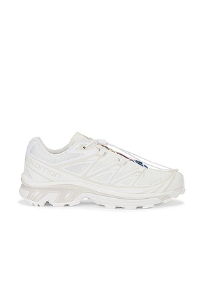 Salomon XT-6 in Vanilla Ice & Almond Milk - White. Size 12 (also in ).