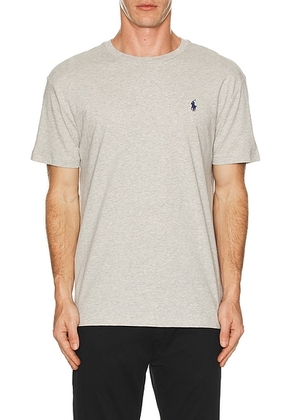 Polo Ralph Lauren Short Sleeve Crewneck T-Shirt in Taylor Heather - Light Grey. Size M (also in L, S, XS).