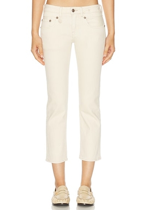 R13 Boy Straight Leg in Ecru Stretch - Neutral. Size 27 (also in 28, 29, 30, 31).