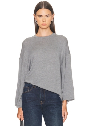 KHAITE Darcy Top in Sterling - Grey. Size M (also in L).