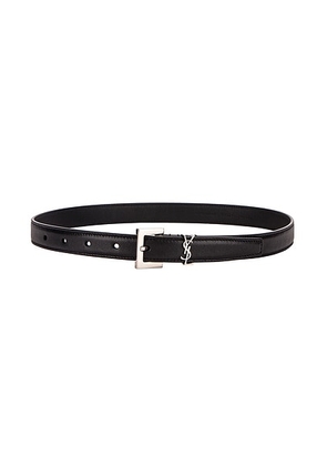 Saint Laurent Monogramme Belt in Noir - Black. Size 65 (also in ).