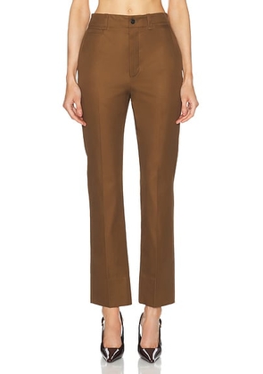 Saint Laurent Bootcut Pant in Ecorce - Brown. Size 38 (also in 40, 42).