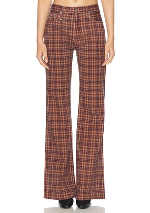 R13 Jane Straight Leg in Printed Auburn - Burgundy. Size 28 (also in 31).