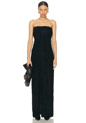 Toteme Strapless Fil Coupe Dress in Black - Black. Size 32 (also in 36).