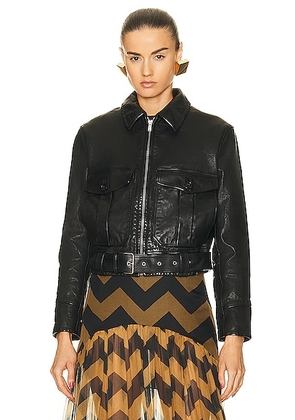 Saint Laurent Aviator Jacket in Noir - Black. Size 36 (also in ).