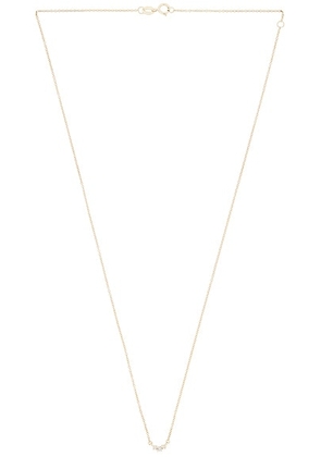 STONE AND STRAND Dainty Diamond Trio Necklace in 14k Yellow Gold & White Diamond - Metallic Gold. Size all.