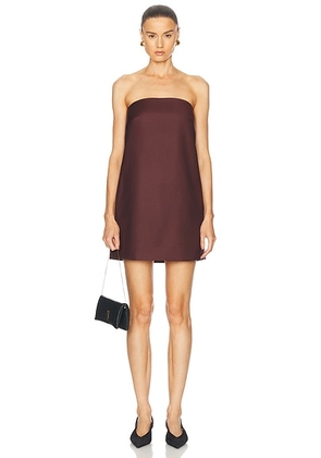 SEV Strapless Mini Dress in Burgundy - Burgundy. Size 38 (also in 40).