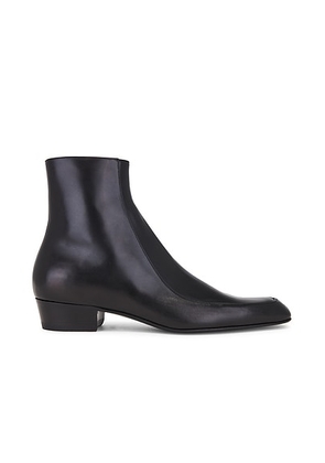 Saint Laurent Augustin 30 Zipped Booties in Nero - Black. Size 42 (also in 41, 43, 44, 45).