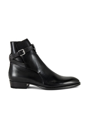 Saint Laurent Wyatt 30 Boot in Nero - Black. Size 42 (also in 40, 41, 43, 45).