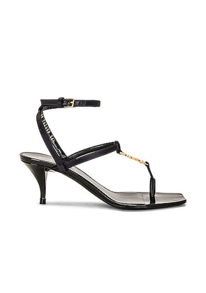 Saint Laurent Cassandra 60 Sandal in Patriot Navy - Navy. Size 37.5 (also in 36, 38, 39, 39.5).