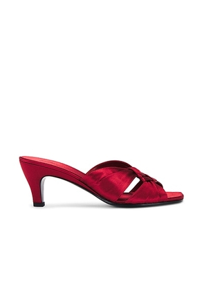 The Row Soft Knot Mule Sandal in Red - Red. Size 36 (also in ).