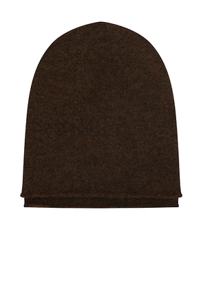 The Row Tony Beanie in Smoke Brown - Brown. Size XS/S (also in M/L).