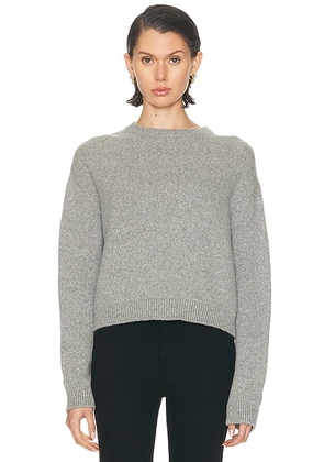 KHAITE Milo Cashmere Sweater in Fog - Grey. Size L (also in S).