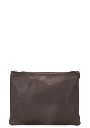 The Row Allegra Pouch in Chocolate ANS - Chocolate. Size all.