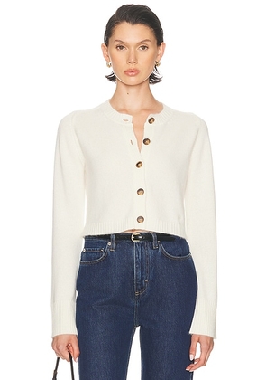 Loulou de Saison Zephir Cardigan in Ivory - Ivory. Size M (also in XS).