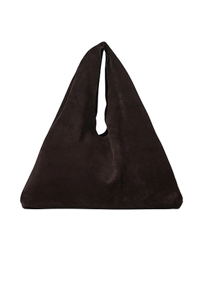 The Row Small Bindle in Brown Melange - Chocolate. Size all.