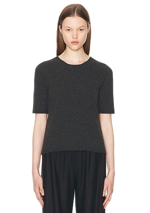 The Row Ipar Top in Enzyme Black - Charcoal. Size L (also in XS).