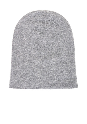 Saint Laurent Logo Beanie in Graphite - Grey. Size S (also in ).