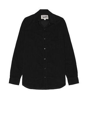 Schott Pinwale Button Up Shirt in Black - Black. Size S (also in ).