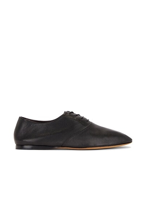 The Row Hereditas Lace Up Flat in Black - Black. Size 40 (also in ).