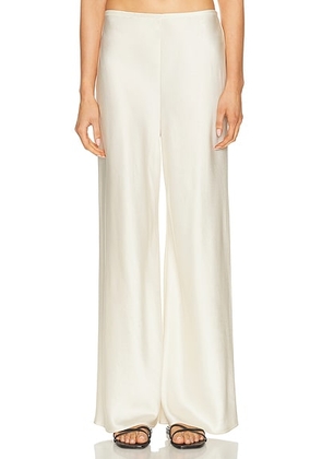 LESET Barb Bias Pant in Creme - Cream. Size L (also in M, S).