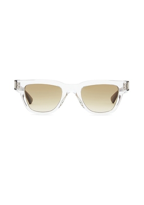 Saint Laurent Square Sunglasses in Crystal & Brown - Ivory. Size all.