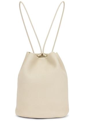 The Row Joe Backpack in Porcelain Ans - Cream. Size all.