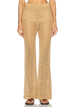 SIMONMILLER Brisas Crochet Pant in Natural - Neutral. Size M (also in ).