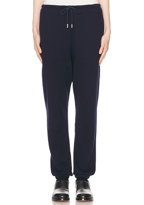 The Row Teo Pant in Navy - Navy. Size L (also in S, XS).