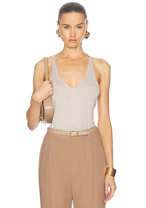 Saint Laurent Cashmere Tank Top in Beige - Beige. Size XL (also in L).