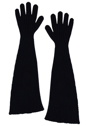 The Row Fergie Gloves in Dark Navy - Navy. Size all.