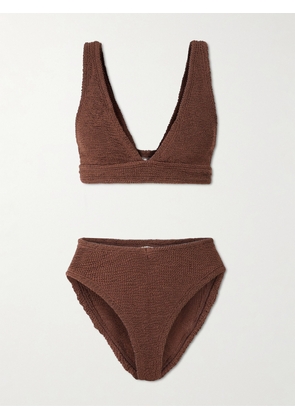 Hunza G - Angel Seersucker Bikini - Brown - One size
