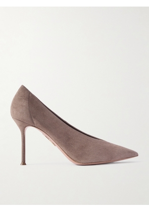 Aquazzura - Voltaire 85 Suede Pumps - Brown - IT36,IT36.5,IT37,IT37.5,IT38,IT38.5,IT39,IT39.5,IT40,IT40.5,IT41,IT41.5,IT42
