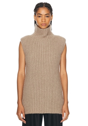 The Row Ilena Top in Beige - Beige. Size M (also in L, S).